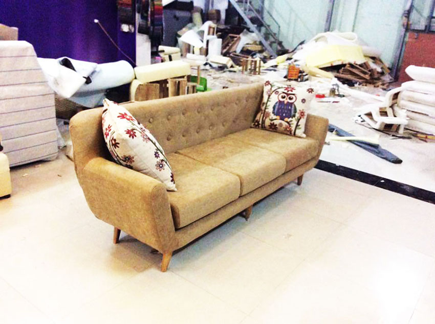 Ghế gỗ đệm sofa